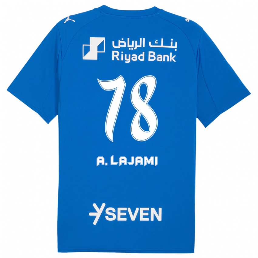 ילדים עלי לאג'אמי #78 כחול לבן ג'רזי ביתית 2025/26 חולצה קצרה