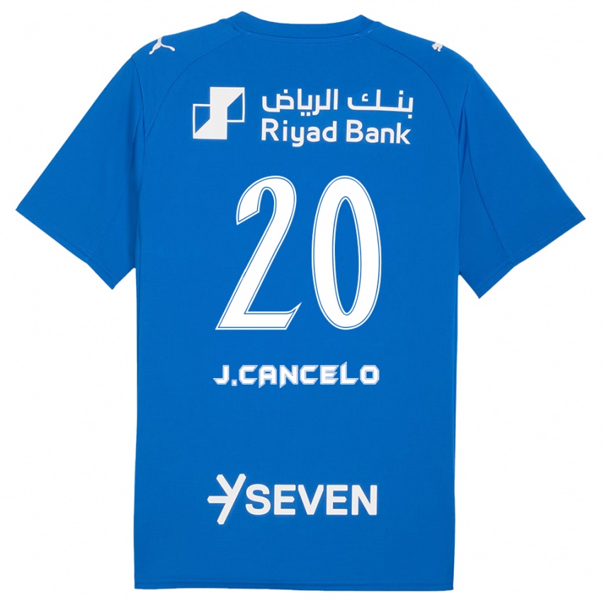 ילדים ז'ואאו קנסלו #20 כחול לבן ג'רזי ביתית 2025/26 חולצה קצרה