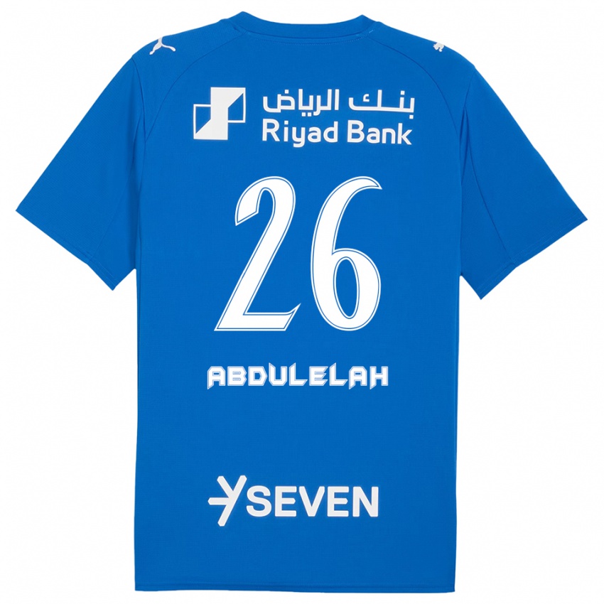 ילדים עבד אל-אילה אל-מאלכי #26 כחול לבן ג'רזי ביתית 2025/26 חולצה קצרה
