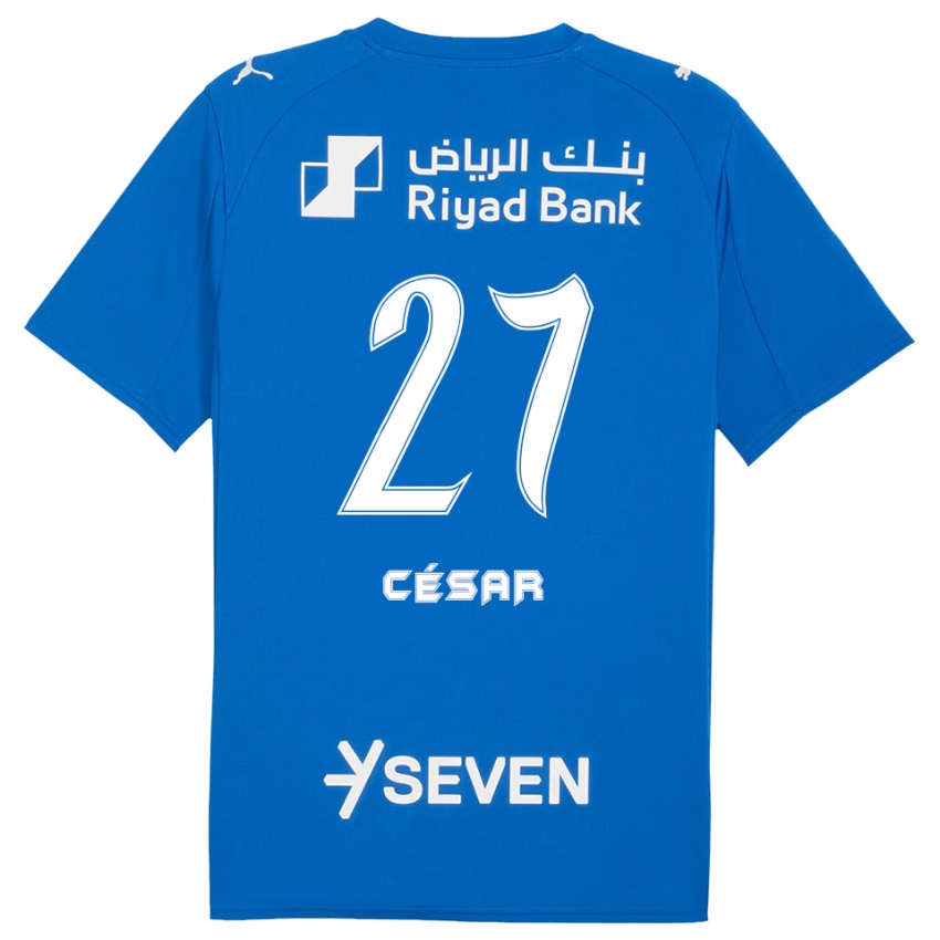 ילדים קאיו סזאר #27 כחול לבן ג'רזי ביתית 2025/26 חולצה קצרה
