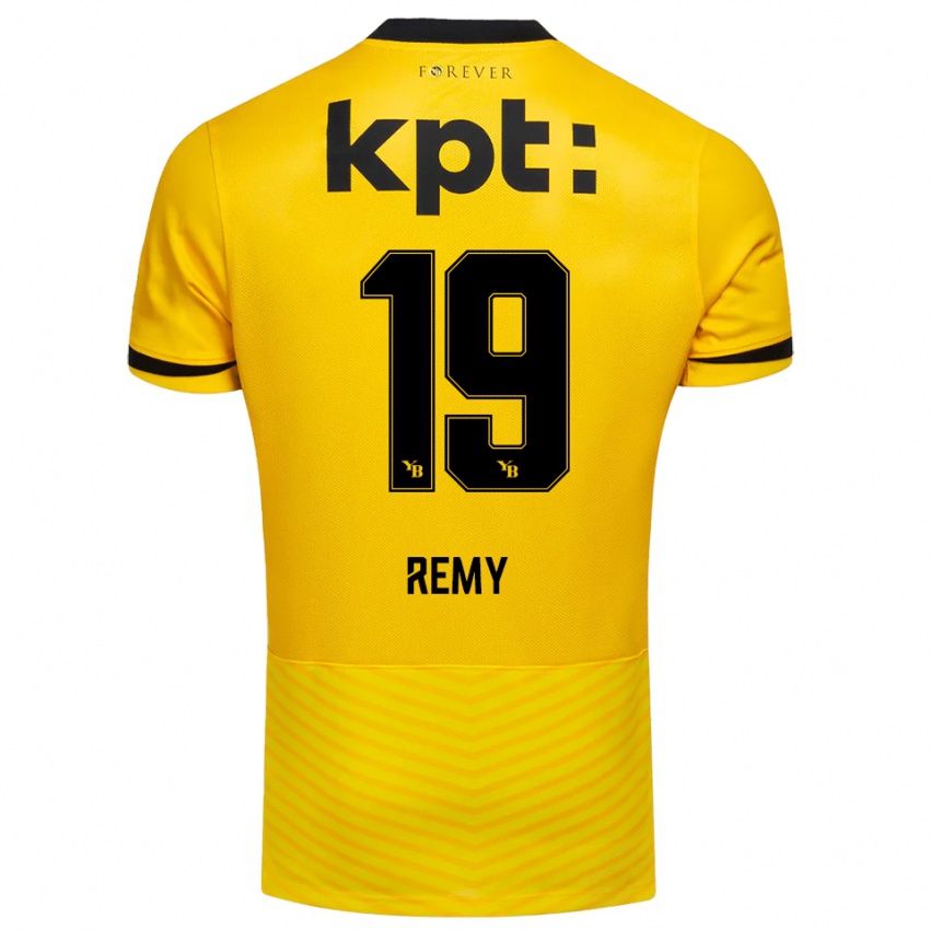 ילדים אודרי רמי #19 צהוב שחור ג'רזי ביתית 2025/26 חולצה קצרה
