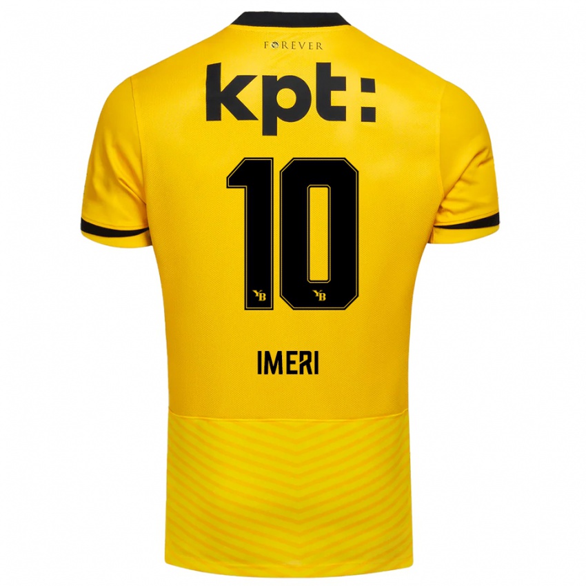 ילדים קסטריוט אימרי #10 צהוב שחור ג'רזי ביתית 2025/26 חולצה קצרה