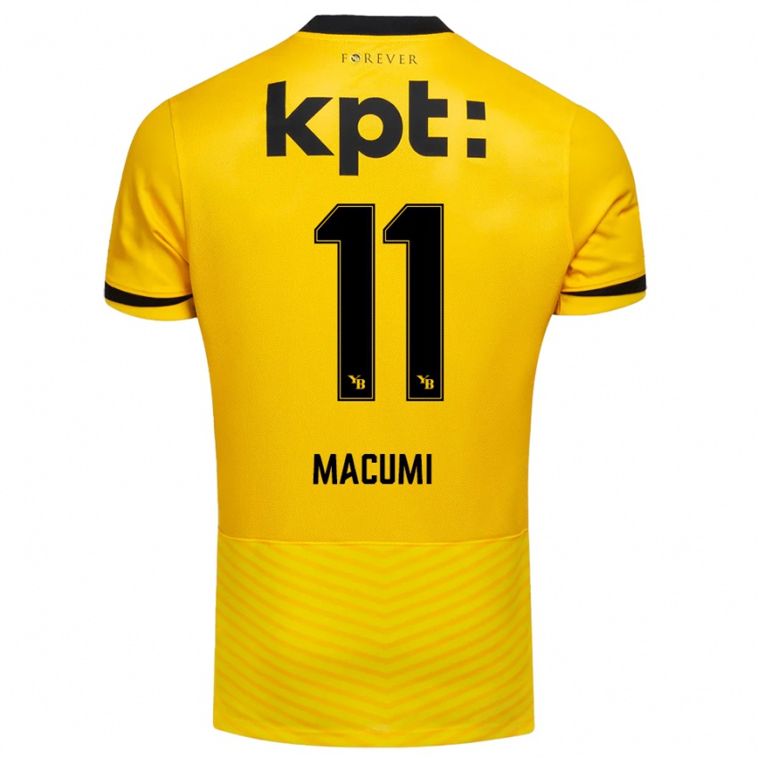 ילדים Loris Macumi #11 צהוב שחור ג'רזי ביתית 2025/26 חולצה קצרה