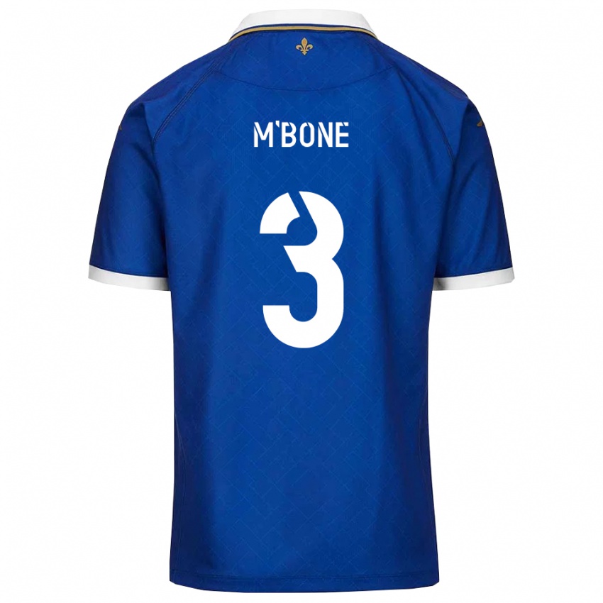 ילדים Yannick M'bone #3 כחול זהב ג'רזי ביתית 2025/26 חולצה קצרה