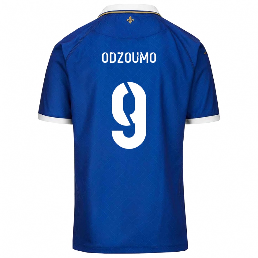 ילדים Cédric Odzoumo #9 כחול זהב ג'רזי ביתית 2025/26 חולצה קצרה
