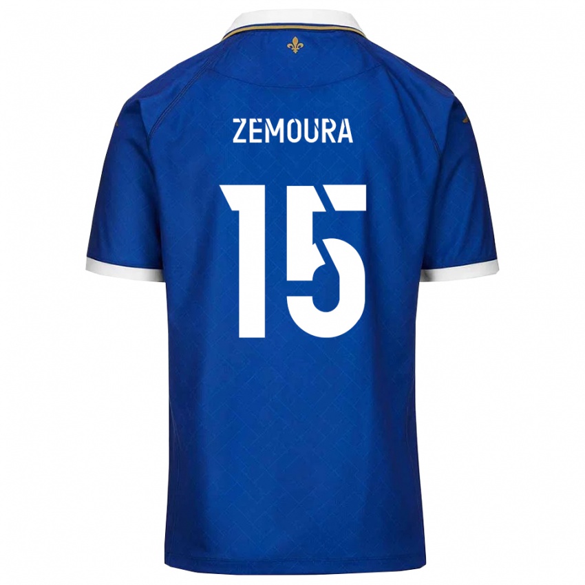 ילדים יוהן זמורה #15 כחול זהב ג'רזי ביתית 2025/26 חולצה קצרה