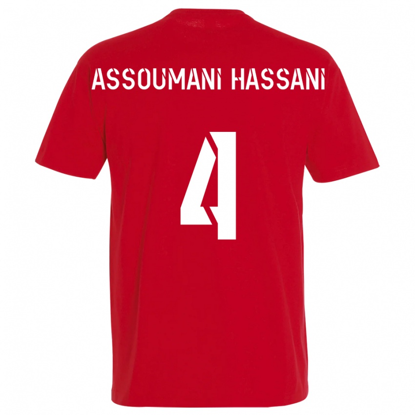 ילדים נאסים אסומאני הסאני #4 אדום צהוב ג'רזי ביתית 2025/26 חולצה קצרה