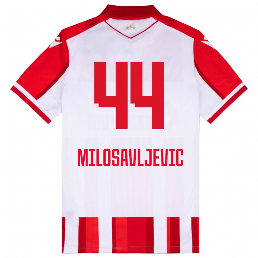 ילדים ולקו מילוסבלביץ' #44 אדום לבן ג'רזי ביתית 2025/26 חולצה קצרה
