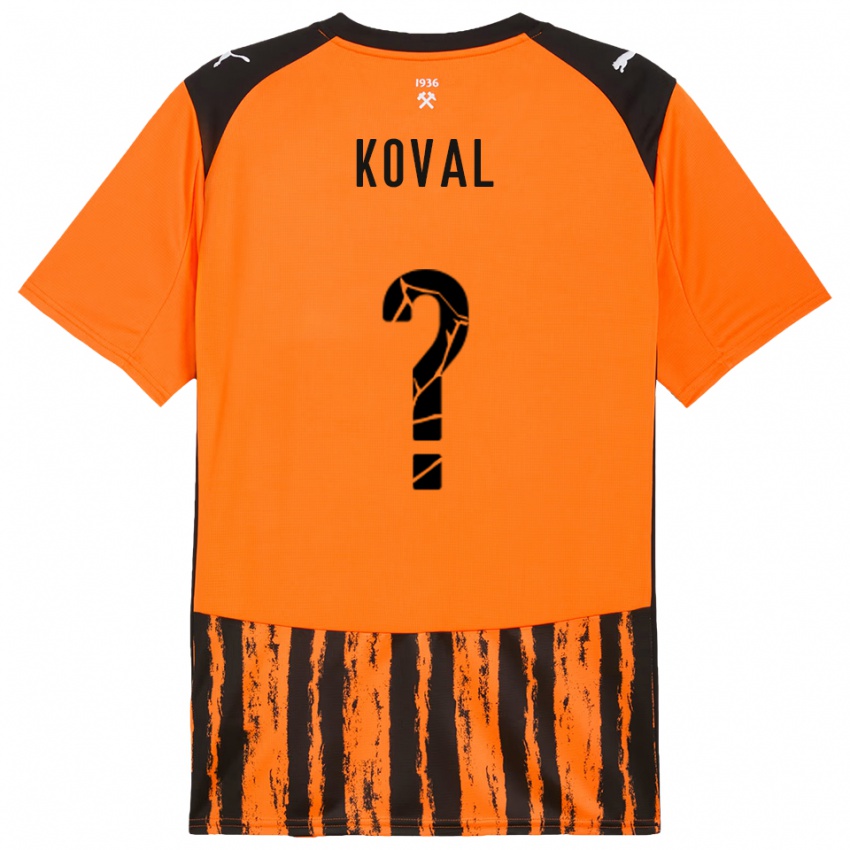 ילדים מקסים קובאל #0 כתום שחור ג'רזי ביתית 2025/26 חולצה קצרה