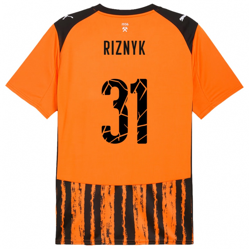 ילדים דמיטרו ריזניק #31 כתום שחור ג'רזי ביתית 2025/26 חולצה קצרה