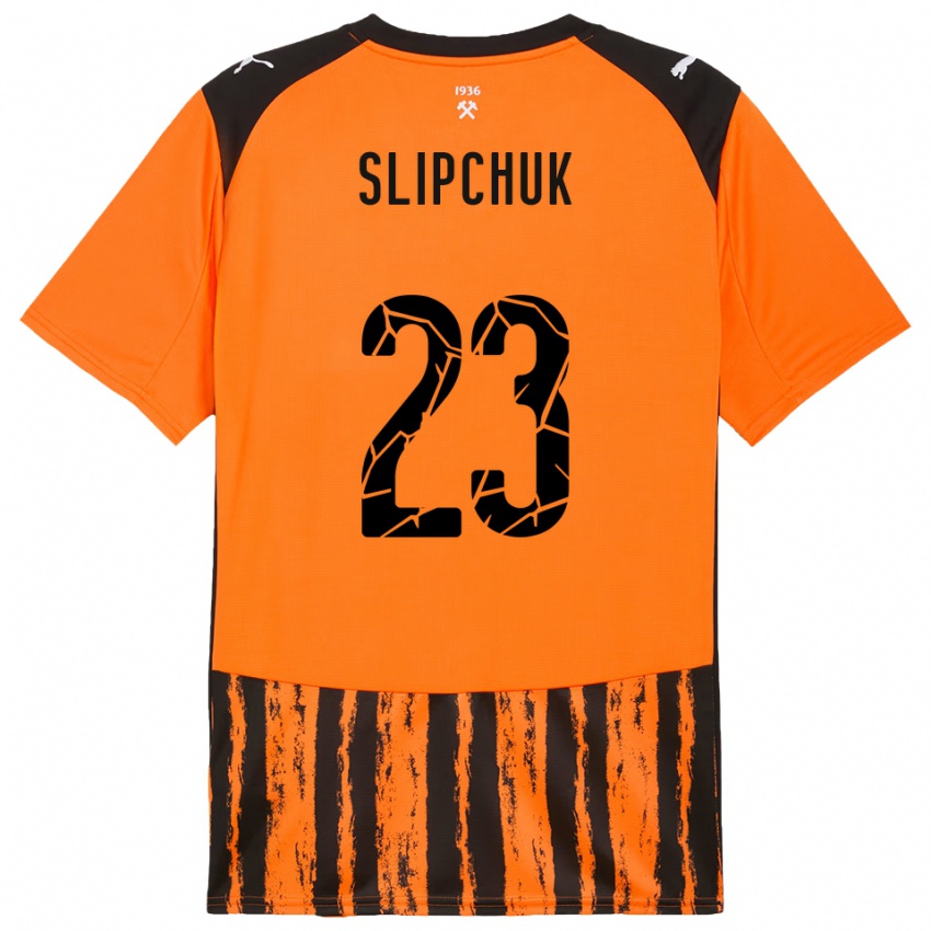 ילדים Mykhaylo Slipchuk #23 כתום שחור ג'רזי ביתית 2025/26 חולצה קצרה