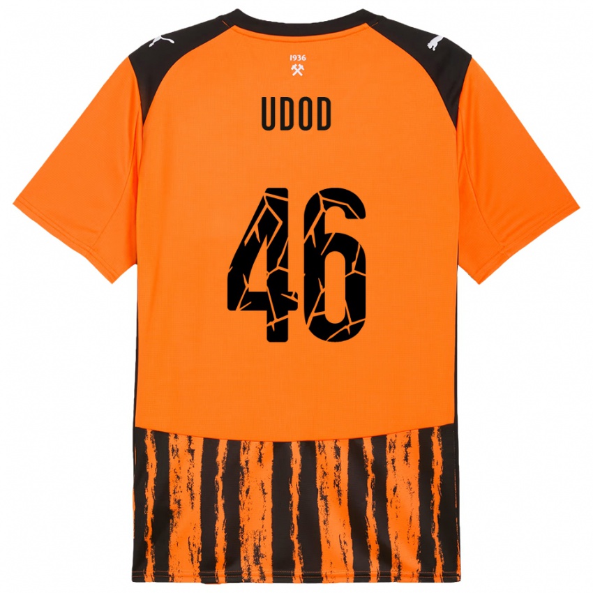 ילדים דנילו אודוד #46 כתום שחור ג'רזי ביתית 2025/26 חולצה קצרה