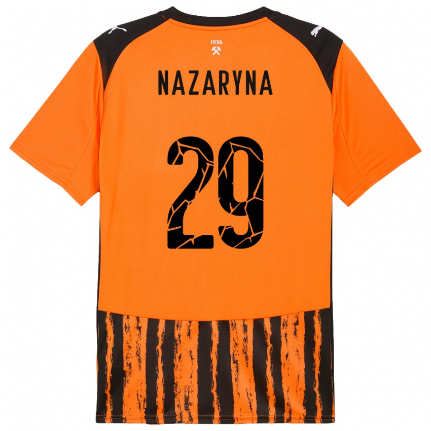 ילדים יגור נזרינה #29 כתום שחור ג'רזי ביתית 2025/26 חולצה קצרה