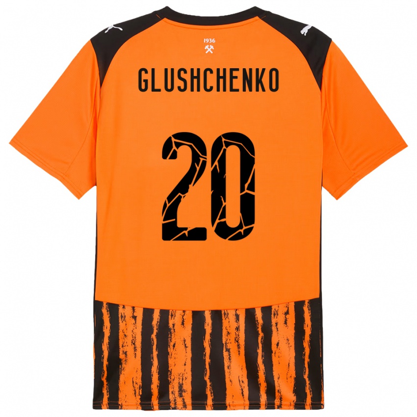ילדים אנטון גלושצ'נקו #20 כתום שחור ג'רזי ביתית 2025/26 חולצה קצרה