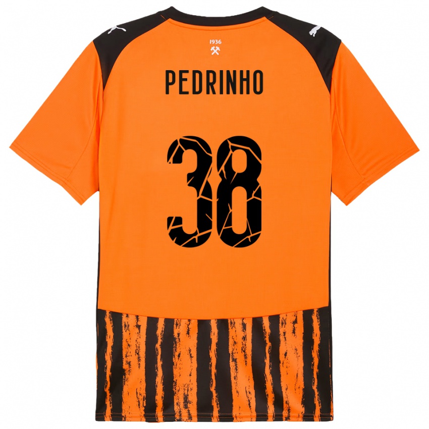 ילדים פדריניו #38 כתום שחור ג'רזי ביתית 2025/26 חולצה קצרה