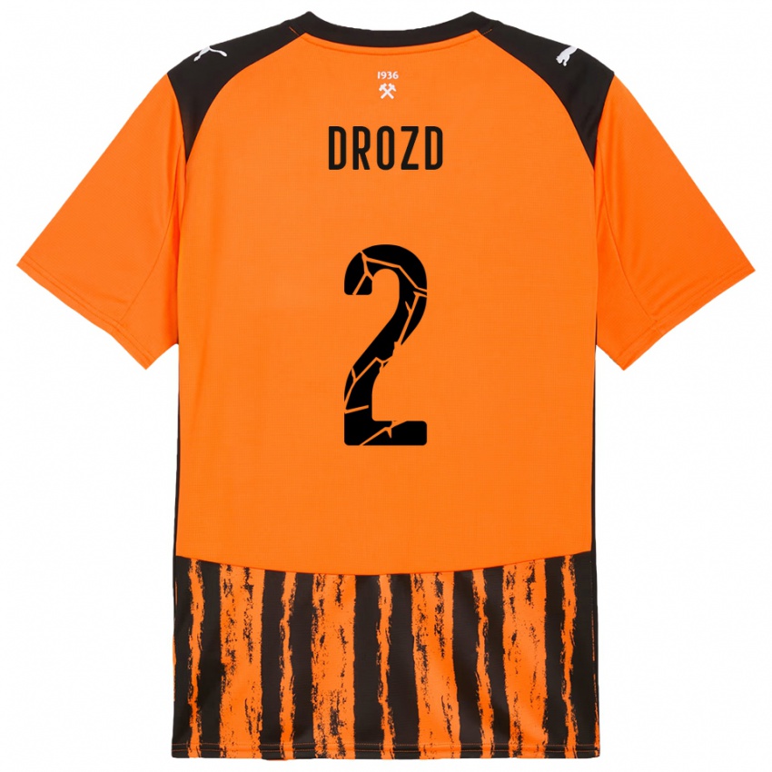 ילדים אנטון דרוזד #2 כתום שחור ג'רזי ביתית 2025/26 חולצה קצרה