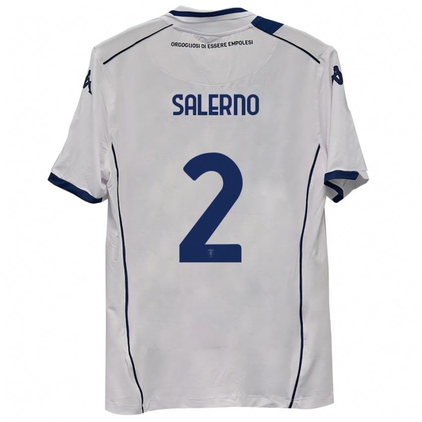 ילדים Lorenzo Salerno #2 כחול כהה הרחק ג'רזי 2025/26 חולצה קצרה