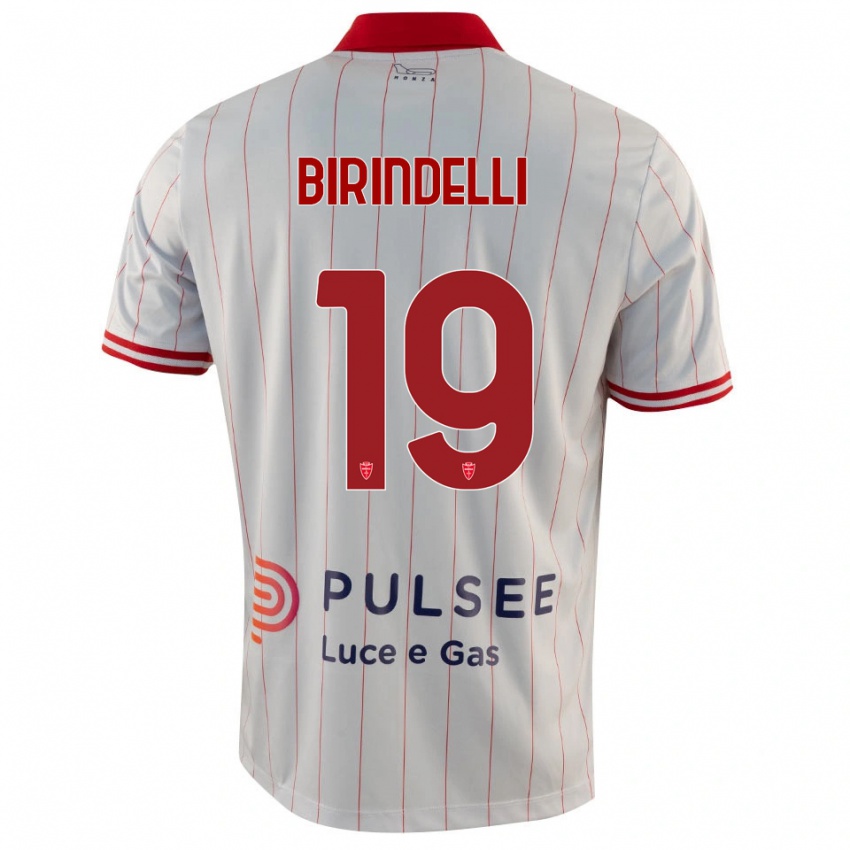 ילדים סמואלה בירינדלי #19 לבן אדום כחול הרחק ג'רזי 2025/26 חולצה קצרה