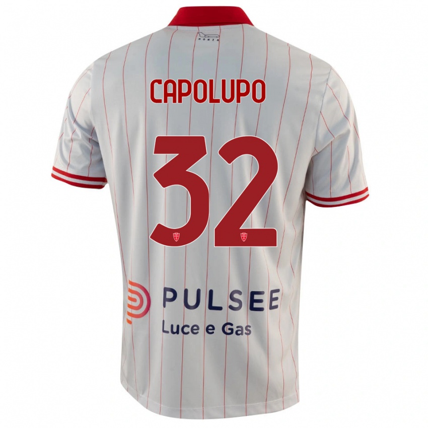 ילדים סמואלה קפולופו #32 לבן אדום כחול הרחק ג'רזי 2025/26 חולצה קצרה