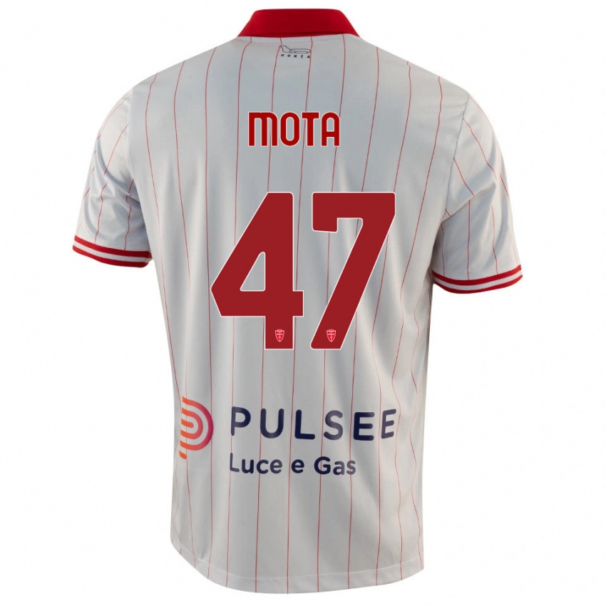 ילדים דני מוטה #47 לבן אדום כחול הרחק ג'רזי 2025/26 חולצה קצרה