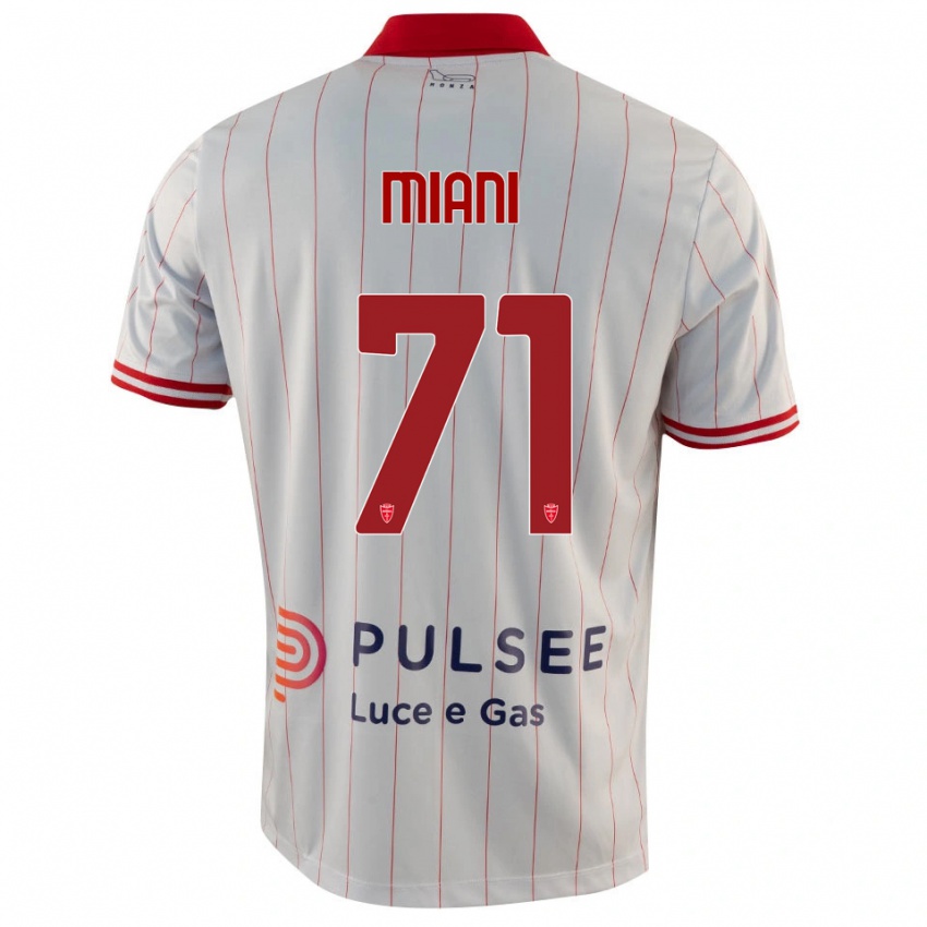 ילדים ארתור מיאני #71 לבן אדום כחול הרחק ג'רזי 2025/26 חולצה קצרה