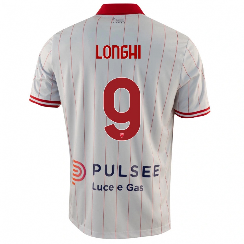 ילדים ג'ורדן לונגהי #9 לבן אדום כחול הרחק ג'רזי 2025/26 חולצה קצרה