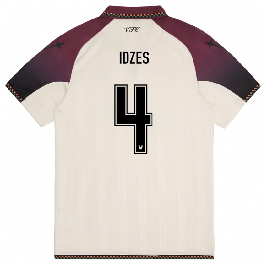 ילדים ג'יי אידזס #4 קרם בורדו הרחק ג'רזי 2025/26 חולצה קצרה