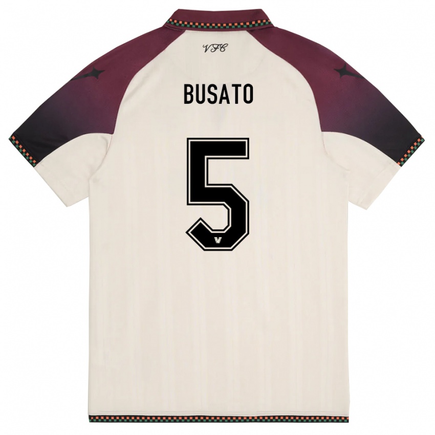 ילדים לורנזו בוסאטו #5 קרם בורדו הרחק ג'רזי 2025/26 חולצה קצרה