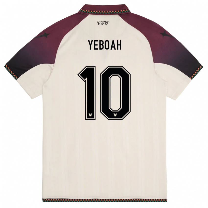 ילדים ג׳ון יבואה #10 קרם בורדו הרחק ג'רזי 2025/26 חולצה קצרה