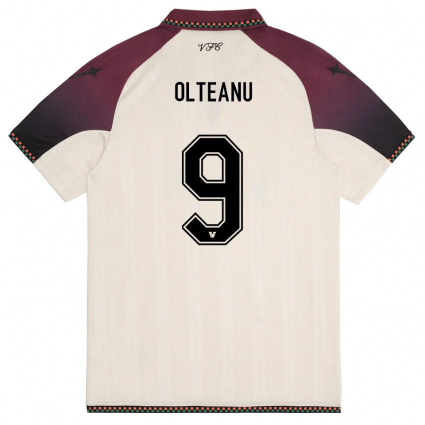 ילדים אלברטו אולטיאן #9 קרם בורדו הרחק ג'רזי 2025/26 חולצה קצרה