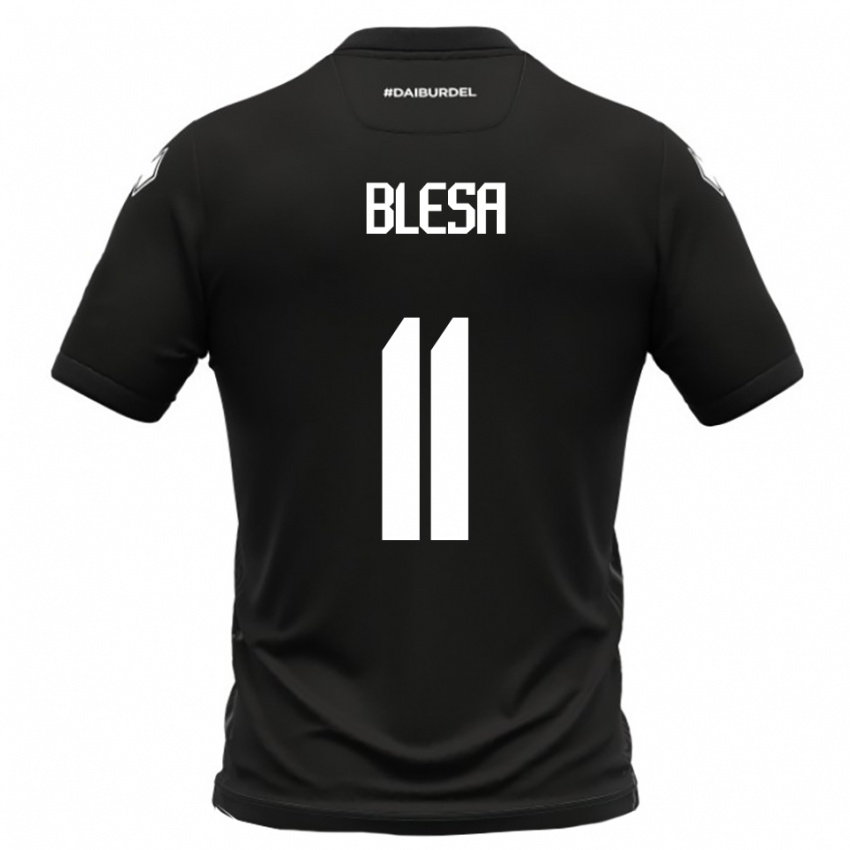 ילדים Jalen Blesa #11 שחור לבן הרחק ג'רזי 2025/26 חולצה קצרה