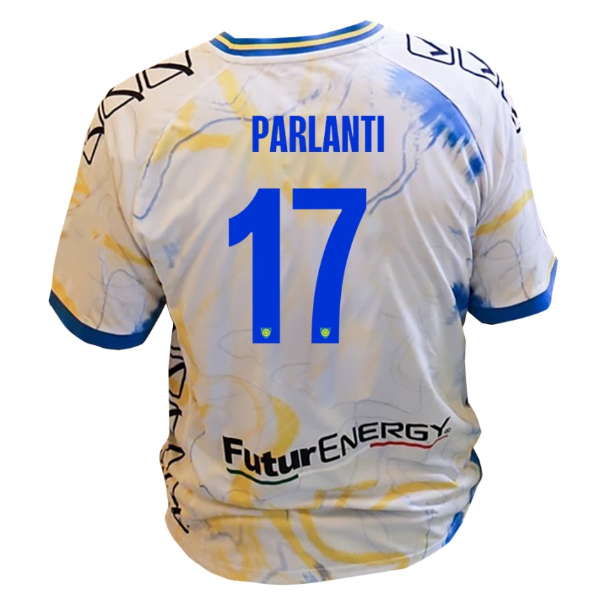 ילדים גבריאלה פרלנטי #17 לבן צהוב כחול הרחק ג'רזי 2025/26 חולצה קצרה