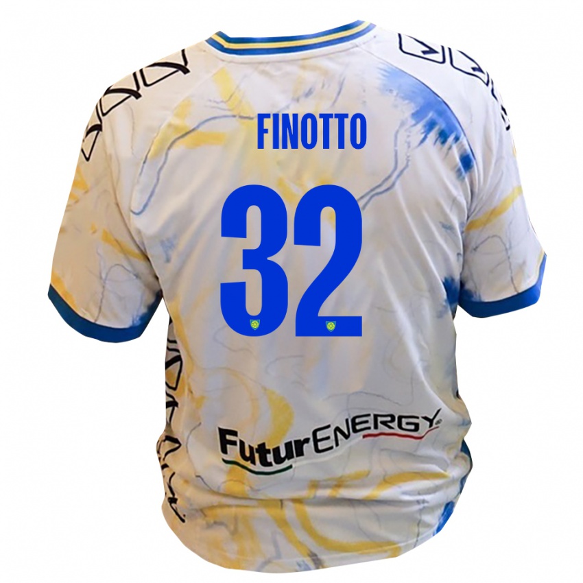 ילדים מתיה פינוטו #32 לבן צהוב כחול הרחק ג'רזי 2025/26 חולצה קצרה