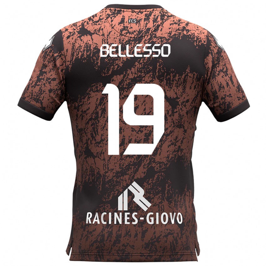 ילדים דניאל בלסו #19 חום שחור הרחק ג'רזי 2025/26 חולצה קצרה