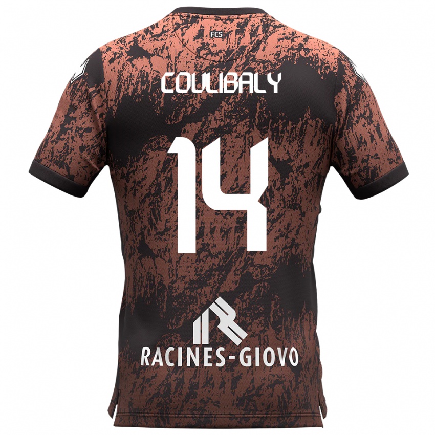 ילדים ממאדו קוליבאלי #14 חום שחור הרחק ג'רזי 2025/26 חולצה קצרה