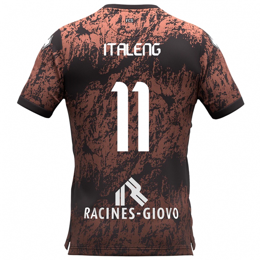 ילדים יונתן איטלנג #11 חום שחור הרחק ג'רזי 2025/26 חולצה קצרה