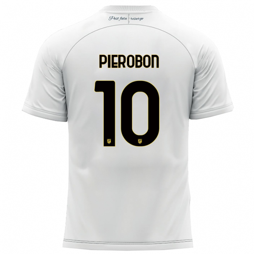 ילדים כריסטיאן פירובון #10 לבן צהוב הרחק ג'רזי 2025/26 חולצה קצרה