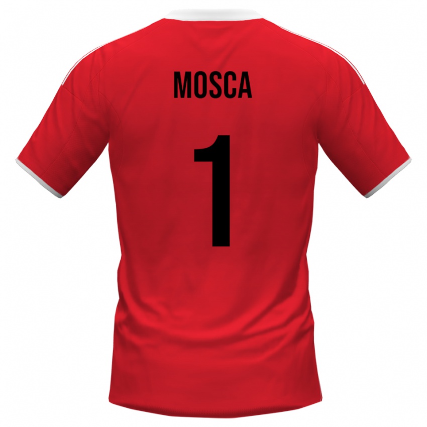 ילדים Lorenzo Mosca #1 אדום לבן הרחק ג'רזי 2025/26 חולצה קצרה