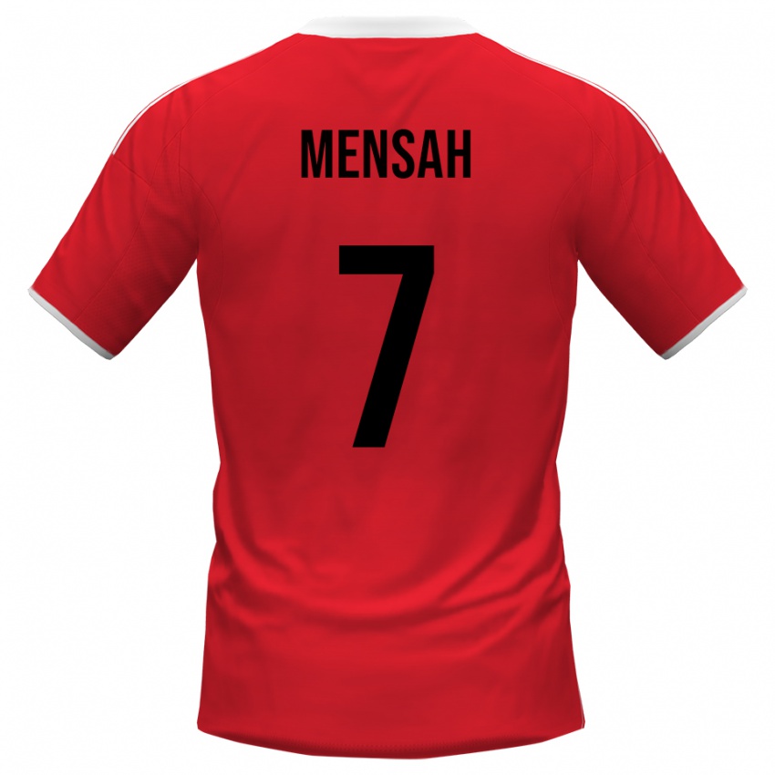 ילדים דייוויס מנסה #7 אדום לבן הרחק ג'רזי 2025/26 חולצה קצרה