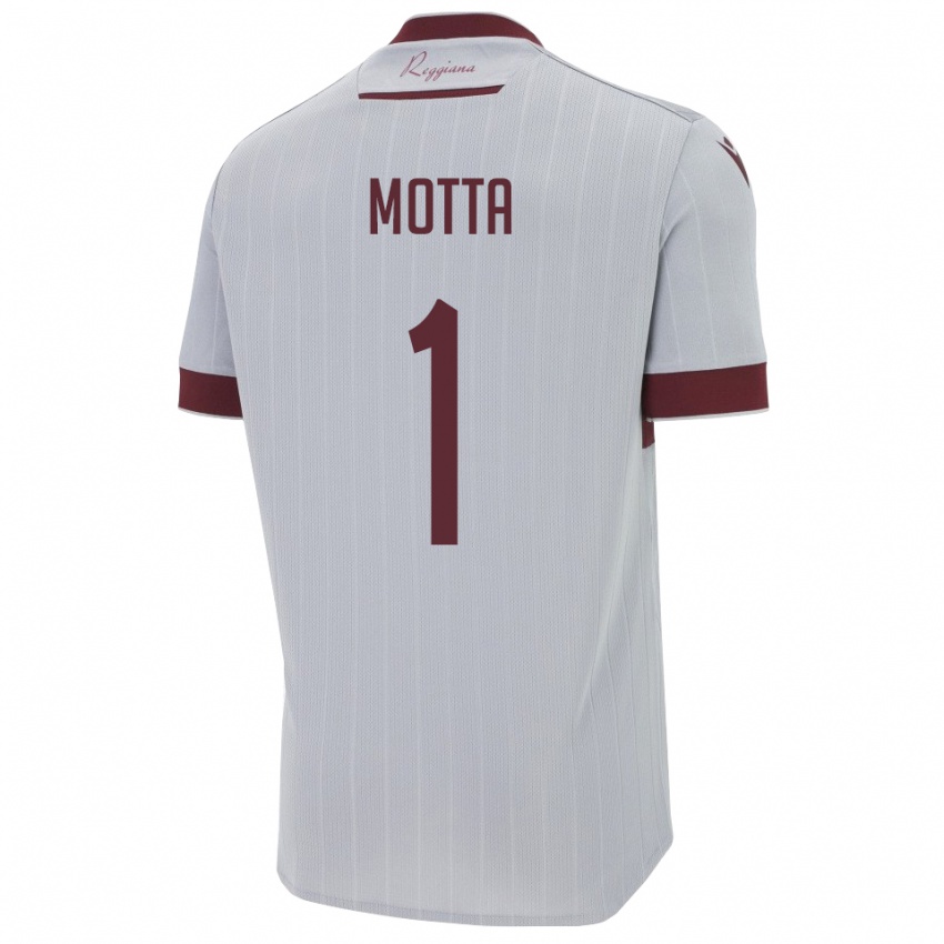 ילדים אדוארדו מוטה #1 בורגונדי לבן הרחק ג'רזי 2025/26 חולצה קצרה