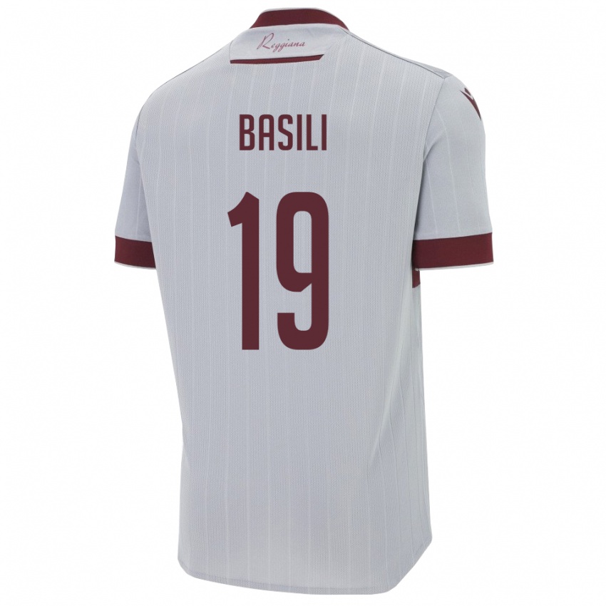 ילדים דמיאנו בסילי #19 בורגונדי לבן הרחק ג'רזי 2025/26 חולצה קצרה