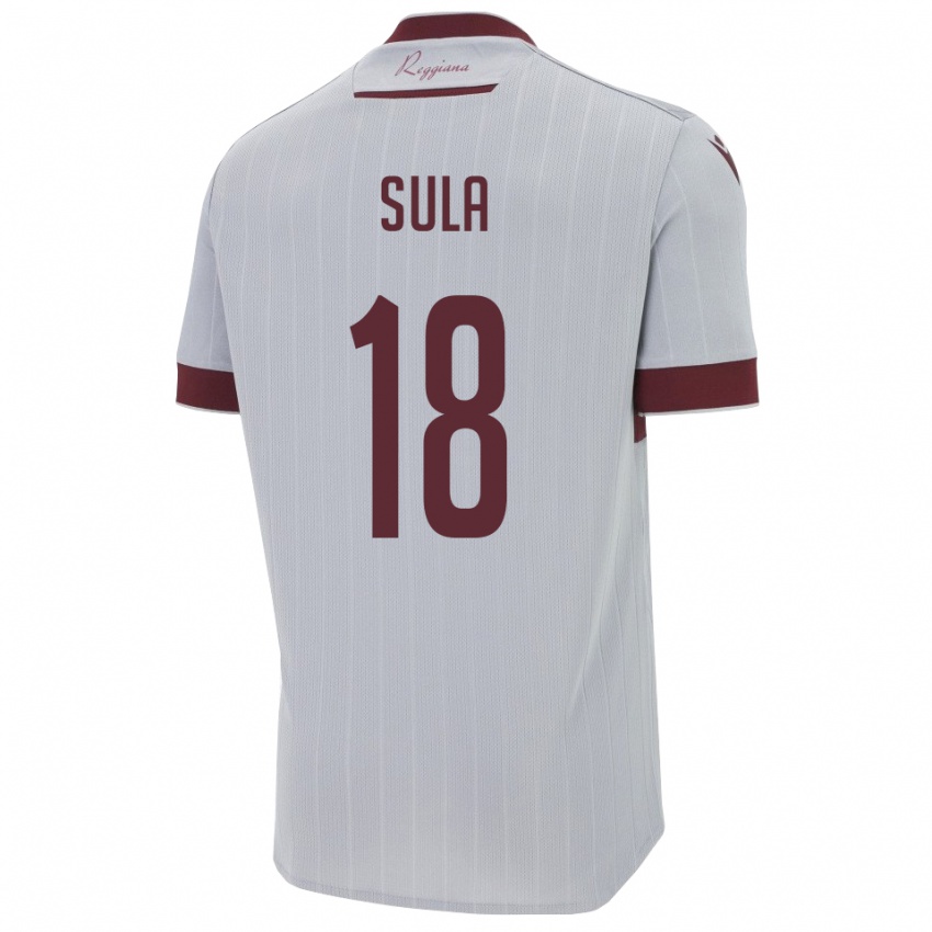 ילדים ג׳ואל סולה #18 בורגונדי לבן הרחק ג'רזי 2025/26 חולצה קצרה
