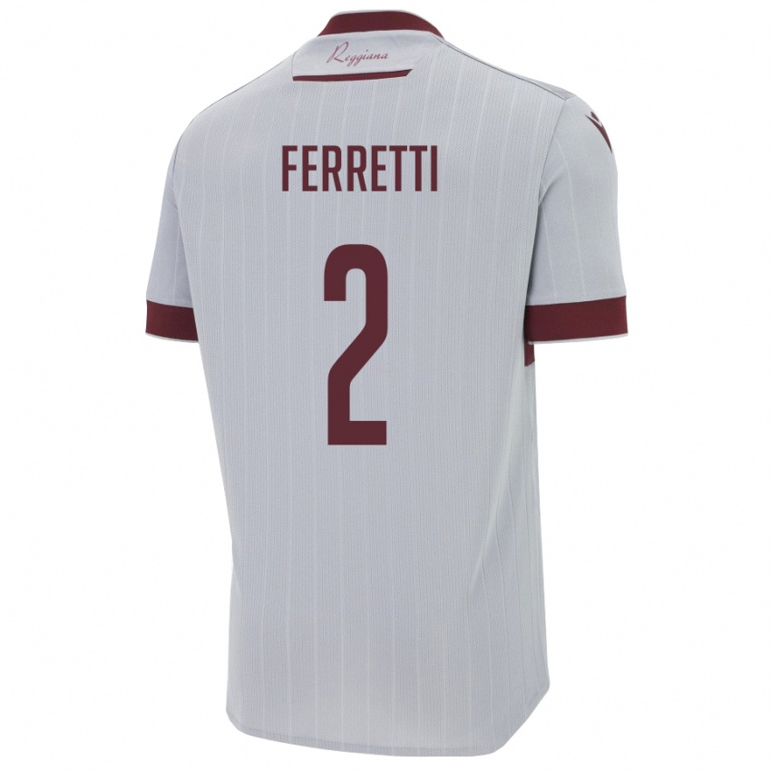 ילדים ניקולו פרטי #2 בורגונדי לבן הרחק ג'רזי 2025/26 חולצה קצרה