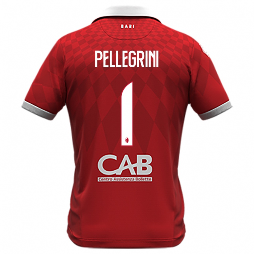 ילדים Luigi Pellegrini #1 אדום לבן הרחק ג'רזי 2025/26 חולצה קצרה