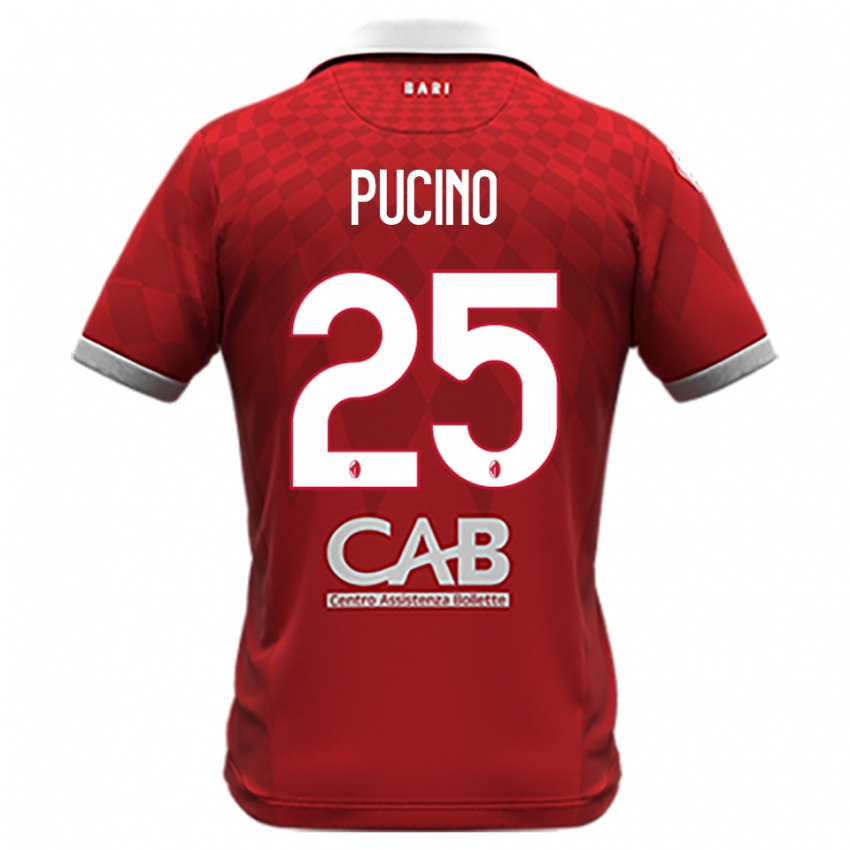 ילדים רפאלה פוצ'ינו #25 אדום לבן הרחק ג'רזי 2025/26 חולצה קצרה