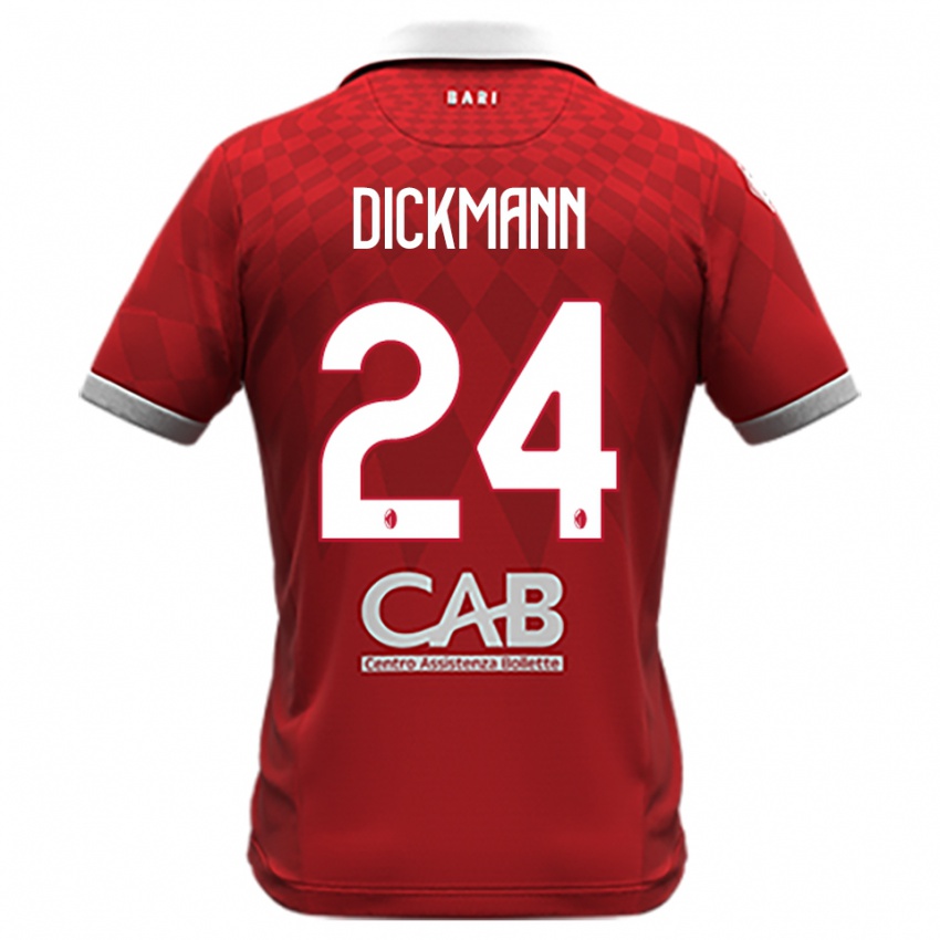 ילדים לורנצו דיקמן #24 אדום לבן הרחק ג'רזי 2025/26 חולצה קצרה