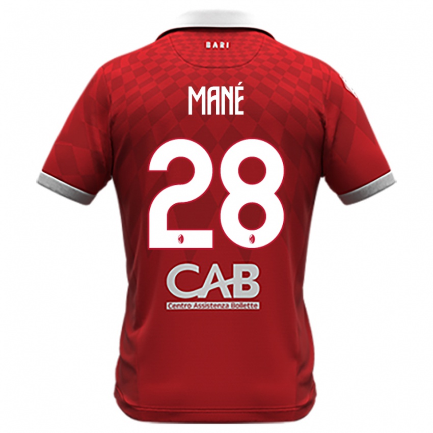 ילדים מוסה מאנה #28 אדום לבן הרחק ג'רזי 2025/26 חולצה קצרה