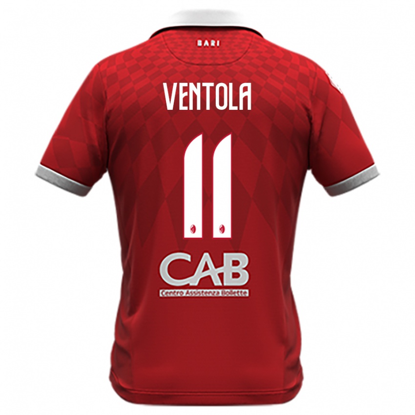 ילדים פלאביו ונטולה #11 אדום לבן הרחק ג'רזי 2025/26 חולצה קצרה