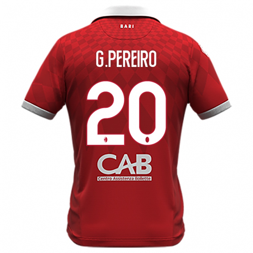 ילדים גסטון פריירו #20 אדום לבן הרחק ג'רזי 2025/26 חולצה קצרה