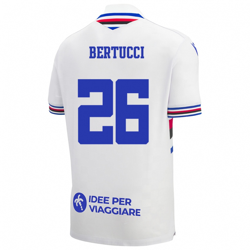 ילדים סופיה ברטוצ'י #26 לבן כחול אדום הרחק ג'רזי 2025/26 חולצה קצרה